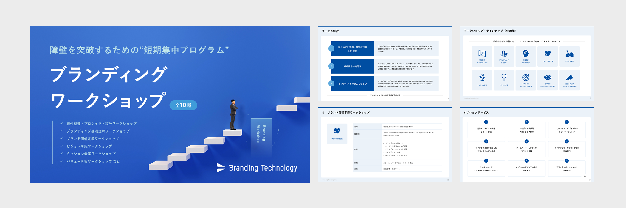 【資料ダウンロード】目的・課題に応じたブランディングワークショップ《全10種》紹介資料